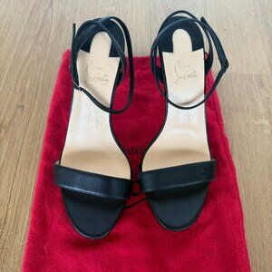 Christian Louboutin - Loubigirl 100 mm Strappy Sandals - Size 38.5 / 7.5 - Used